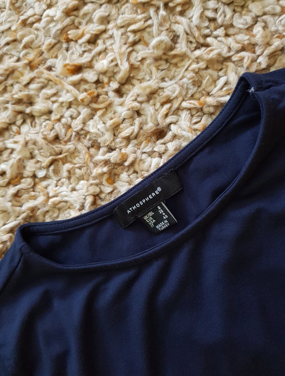Dunkelblaues  T-shirt zum binden Gr.36