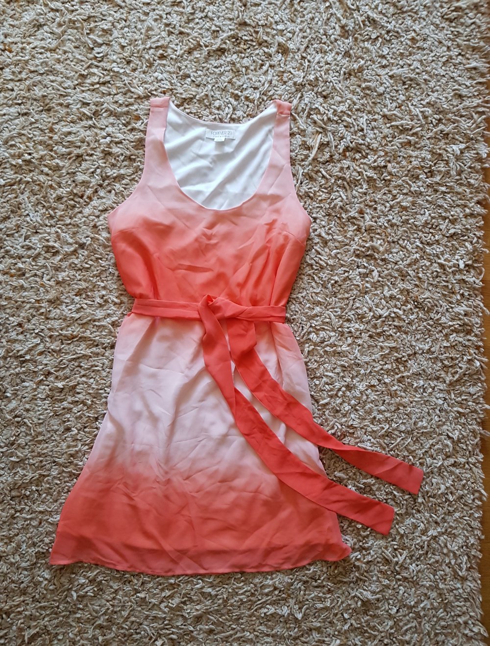Neues Sommerkleid Farbenverlauf orange weiß  Gr.L