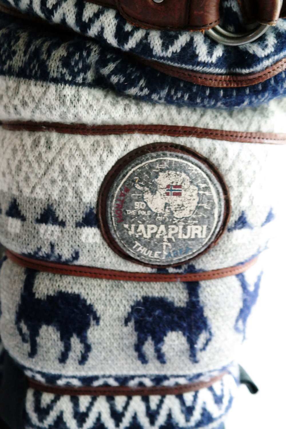 napapijri Stiefel Winterstiefel Norweger Muster Strick bunt waterproof gefüttert 39