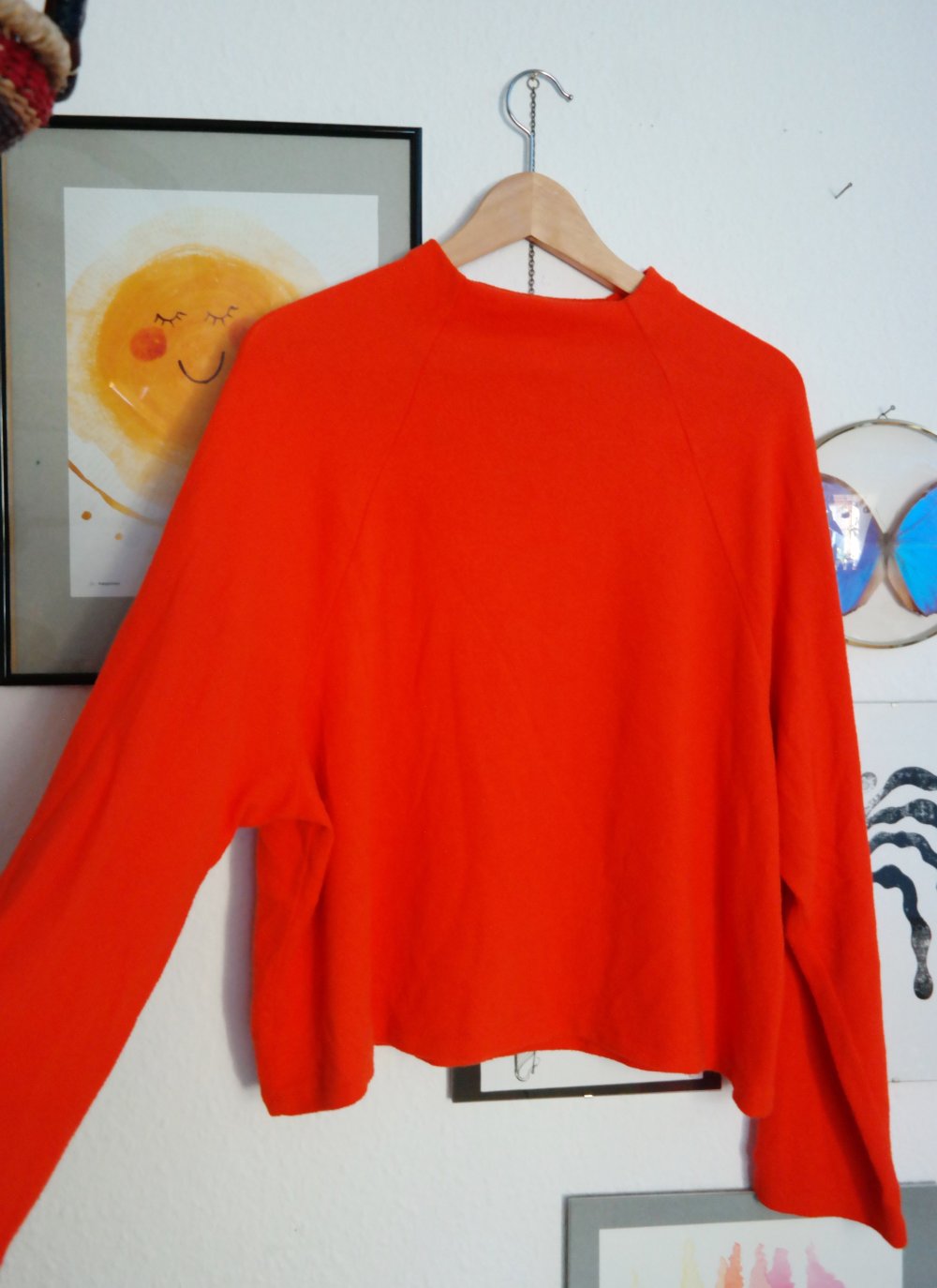 H&M Pullover boxy Schnitt weit locker orange M 38