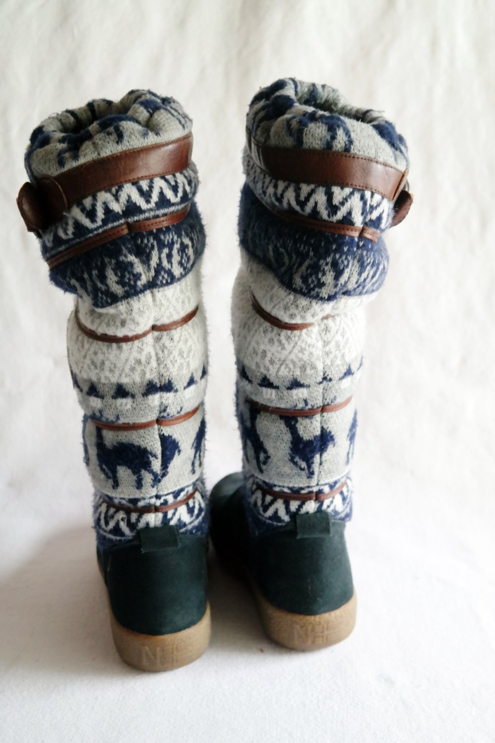 napapijri Stiefel Winterstiefel Norweger Muster Strick bunt waterproof gefüttert 39