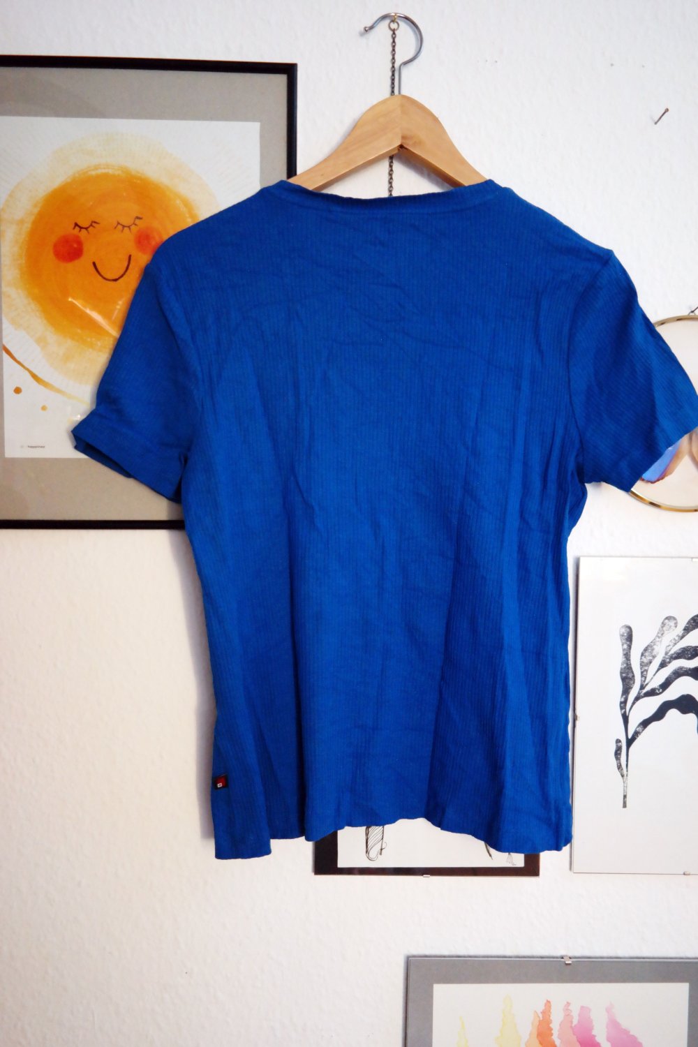 Via Cortesa Basic TShirt blau mkönigsblau Kurzarm M 40 42