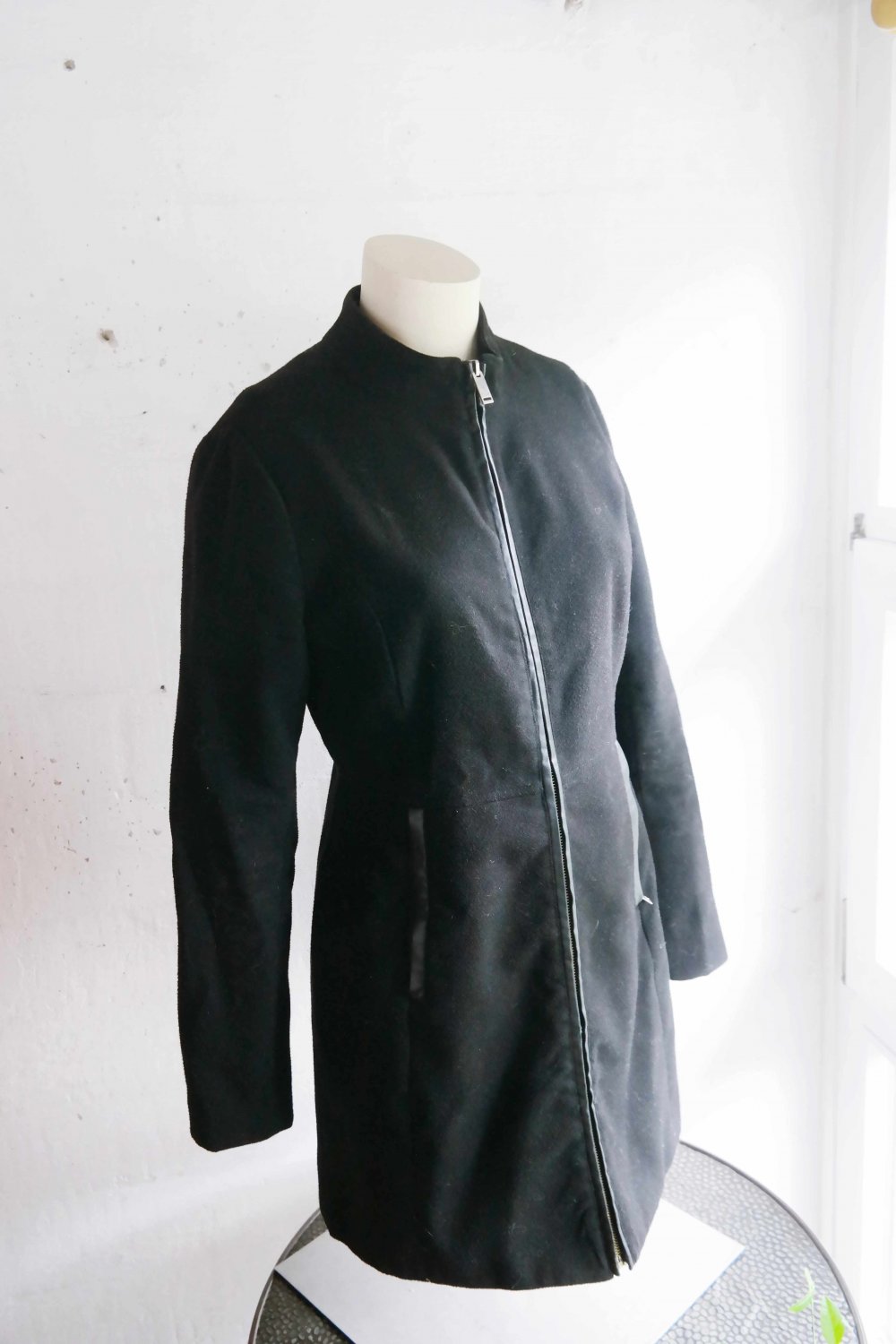 Pull & Bear Mantel Kurzmantel schwarz M 38 edel elegant