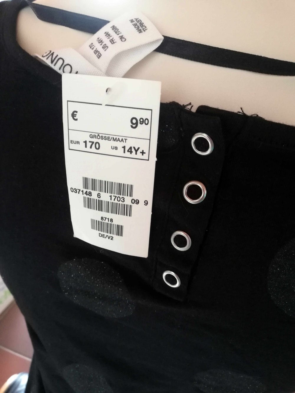 NEU Minikleid schwarz Punkte gepunktet silber Puffärmel Rockabilly rockabella S 36