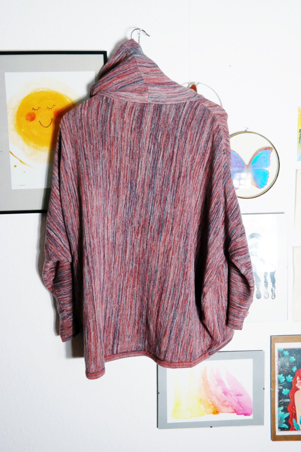 Komodo Pullover bunt boxy Rollkragenpullover Biobaumwolle Fairtrade GOTS M 38 oversized Strickpullover