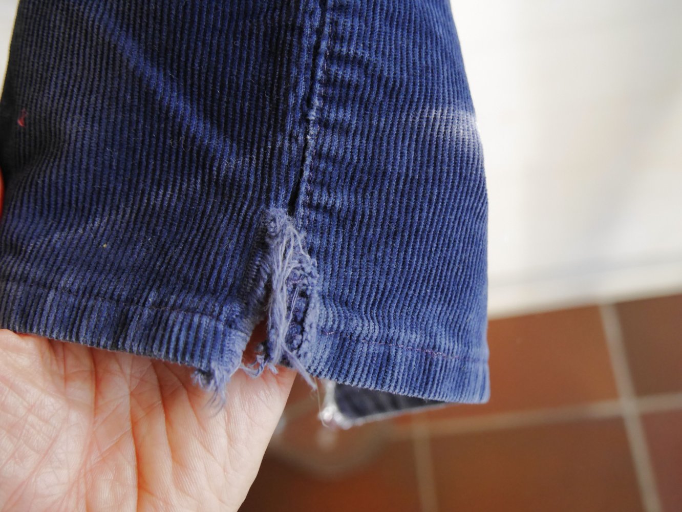 Levis Cordhose 551 dunkelblau 33 / 32 Cord Feincord marine blau Levi`s