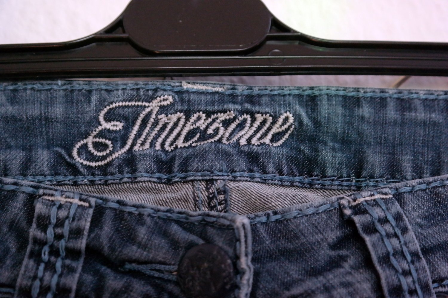 Maloja Jeanshose Jeans Hose Wald Stickerei Timezone 27 / 32 Gr. S 36 blau