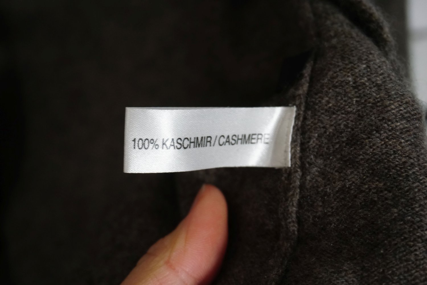 For Friends Only Strickjacke 100% Kaschmir Cardigan braun Wolljacke Wollcardigan XS 34 S 36