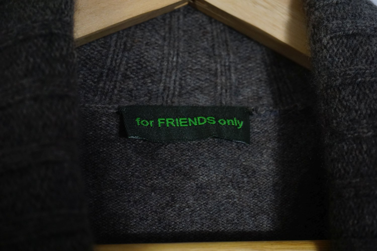 For Friends Only Strickjacke 100% Kaschmir Cardigan braun Wolljacke Wollcardigan XS 34 S 36