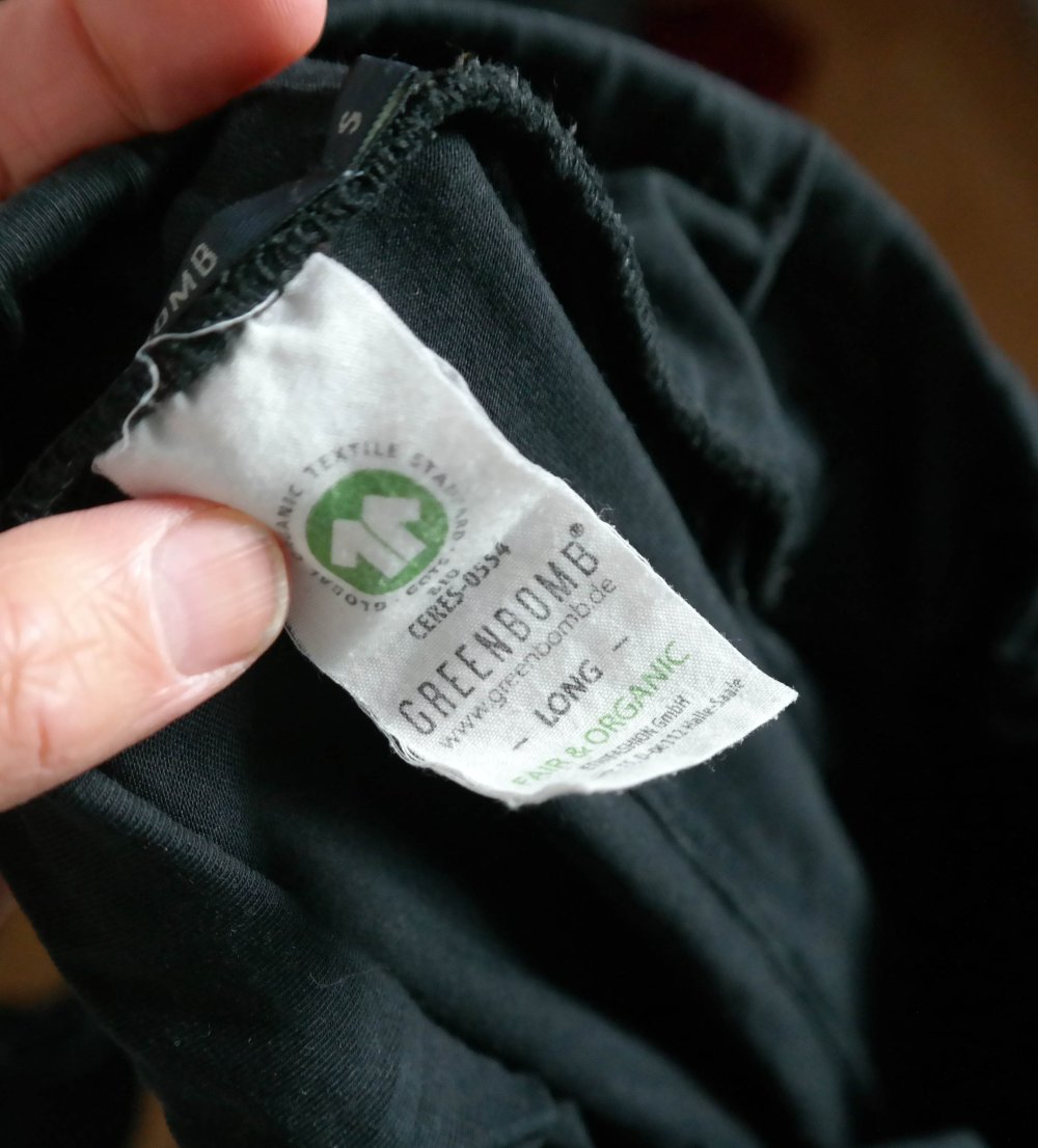 Greenbomb Bio Leggings S 36 M 38 fair organic GOTS Long schwarz Bündchen