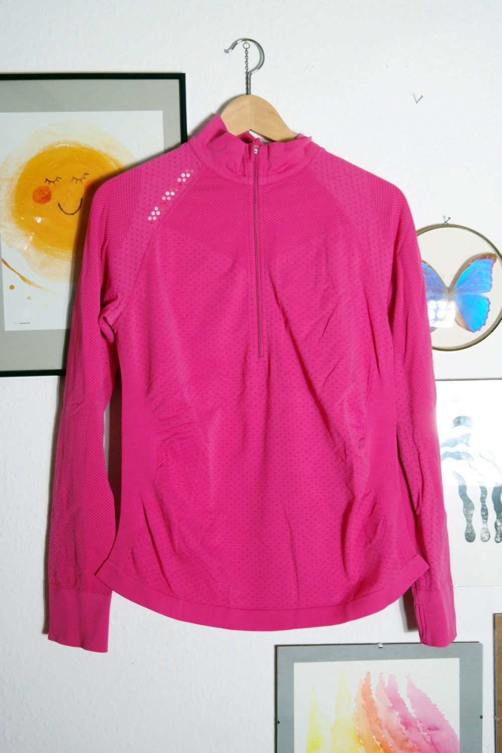 TCM Sportshirt Skipullover Rollkragenpullover Zipper pink 40 L