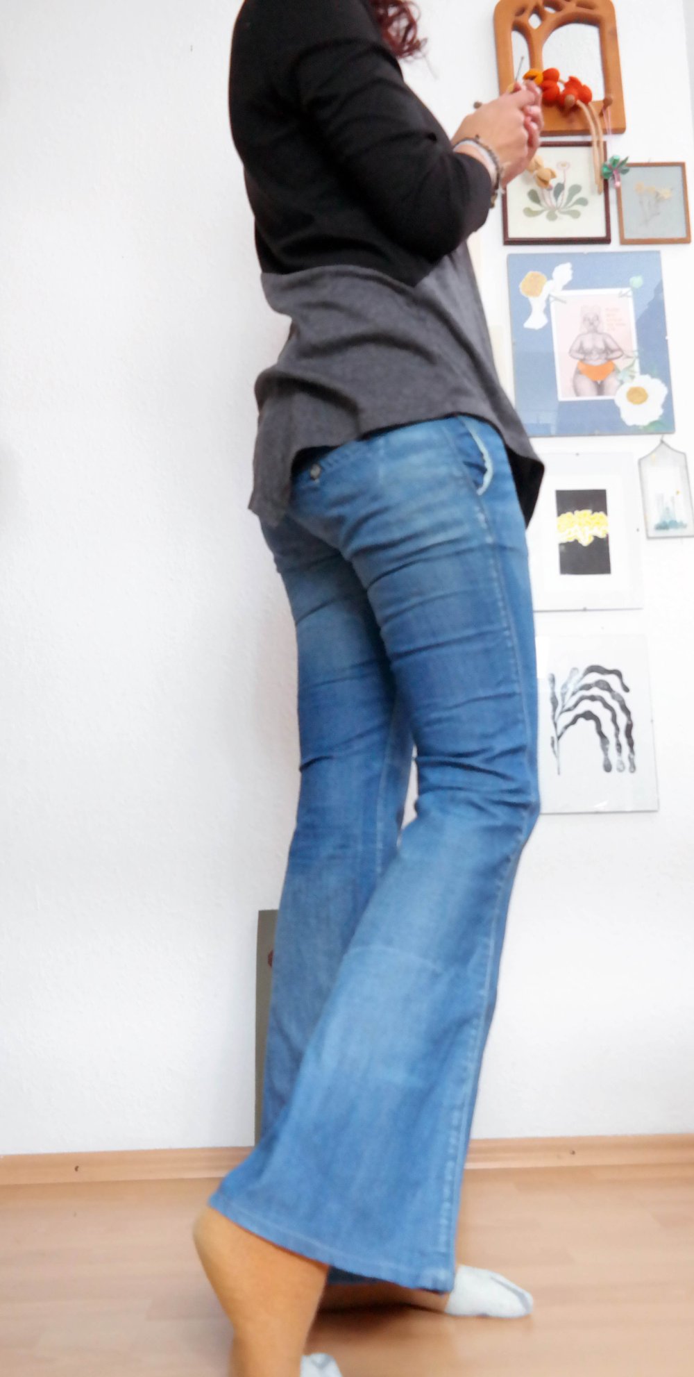 G-Star Jeanshose Jeans Hose Riesenschlag Flared Hippie 70er Cube Super Bell Cut 28 S XS 36 34