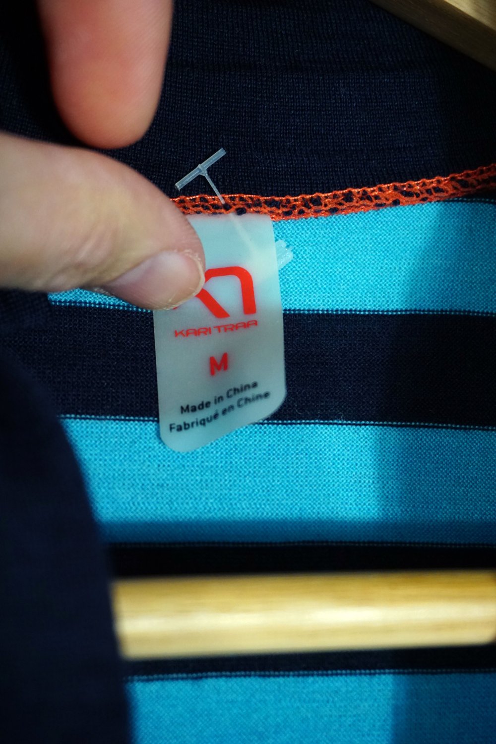 Kari Traa 100% Merinowolle Langarmshirt Pullover Halfzipp blau dunkelblau M 38