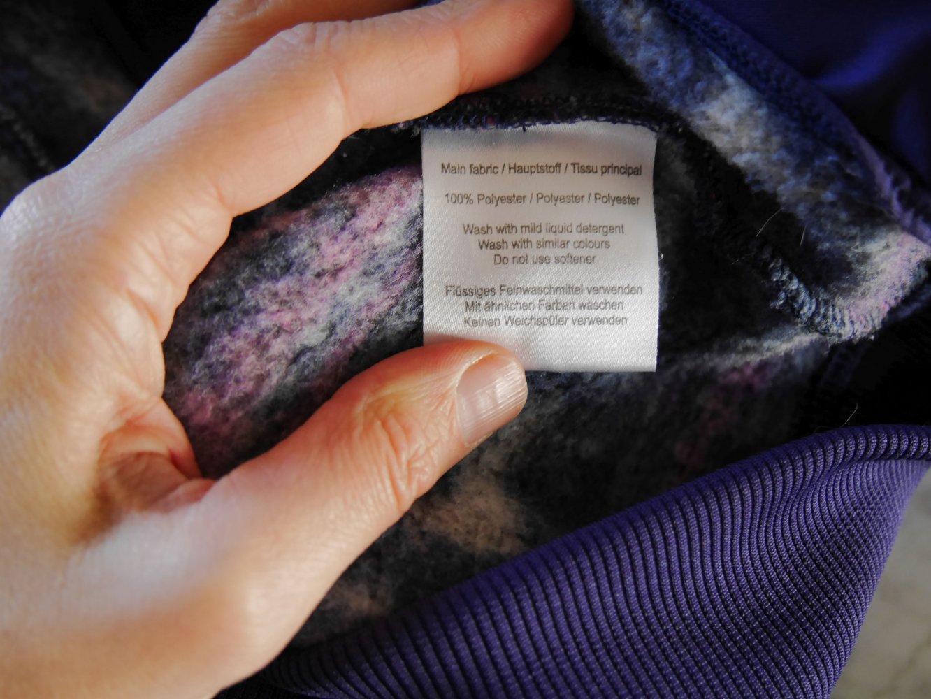 Vaude Pullover Kapuze Strickjacke Sportjacke Muster Norweger Schneeflocke bunt 40 M