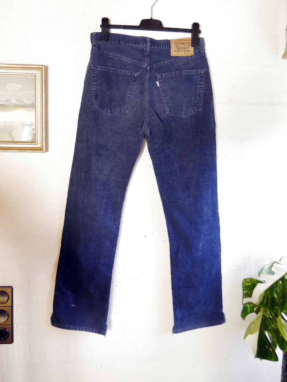 Levis Cordhose 551 dunkelblau 33 / 32 Cord Feincord marine blau Levi`s