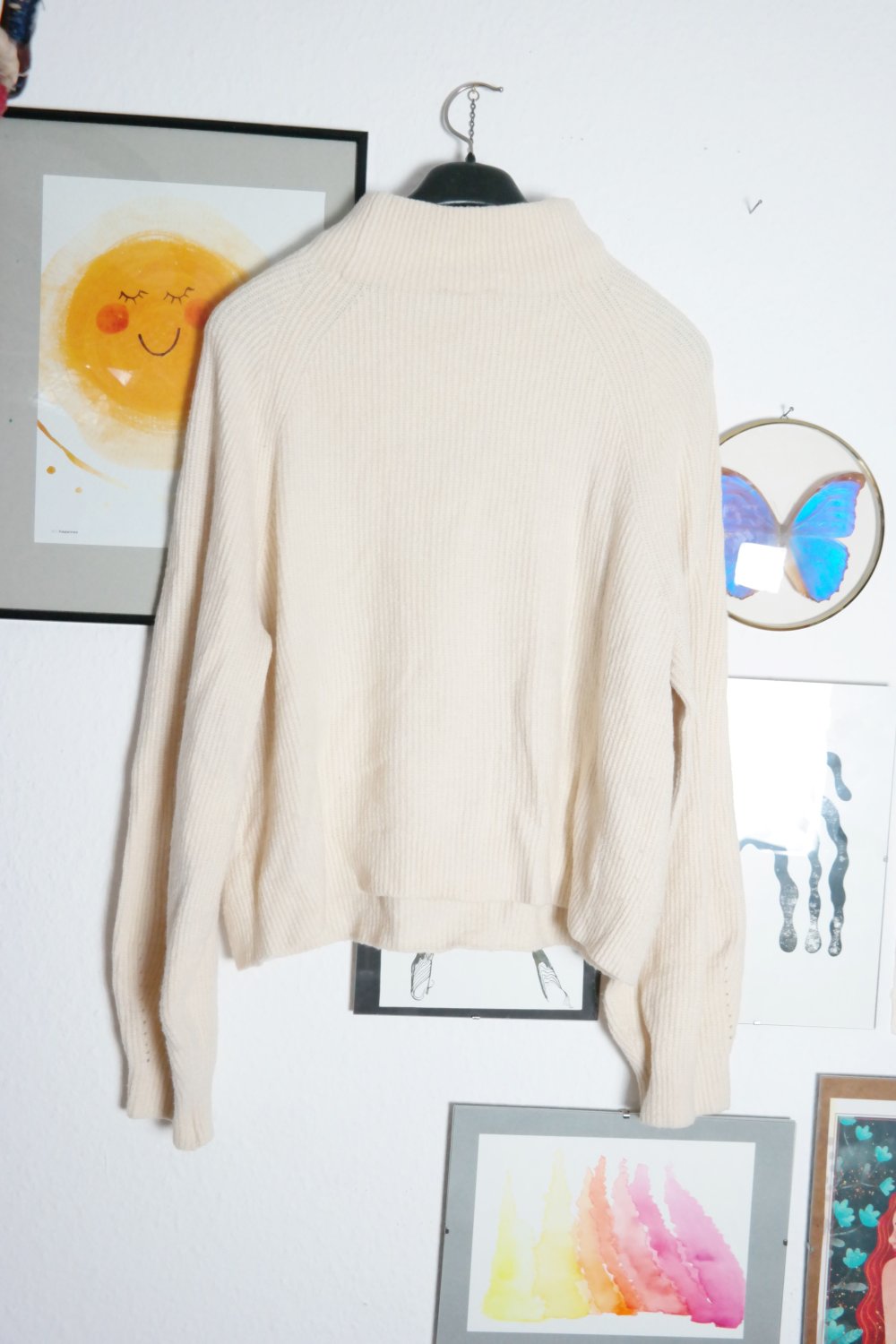 Tom Tailor Pullover Rollkragen Turtleneck Ballonärmel altweiß creme M 38