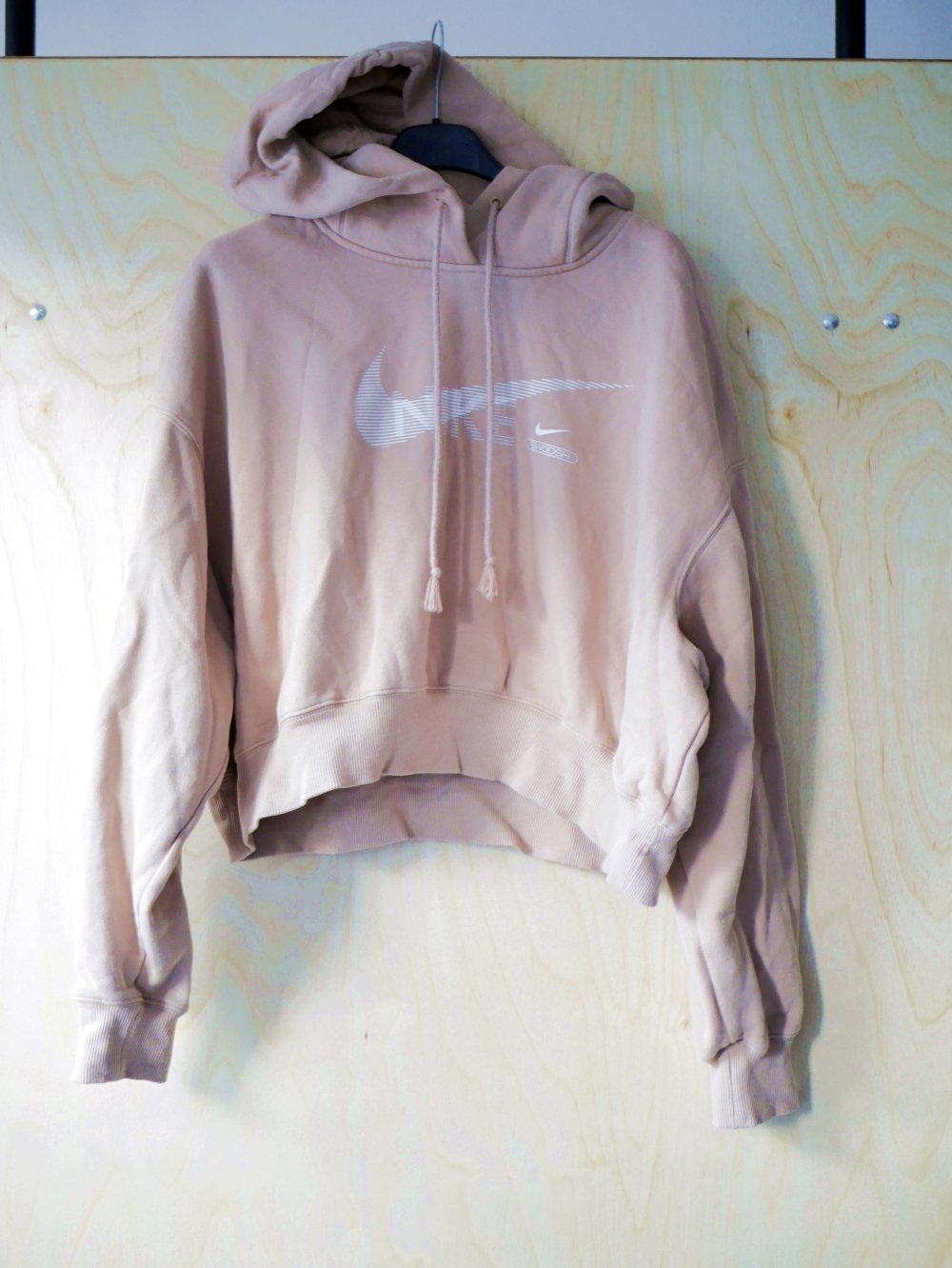 Nike Trainingsanzug Sweatshirt Hoodie Hoody Swoosh Jogginghose hellbraun M L 38 40