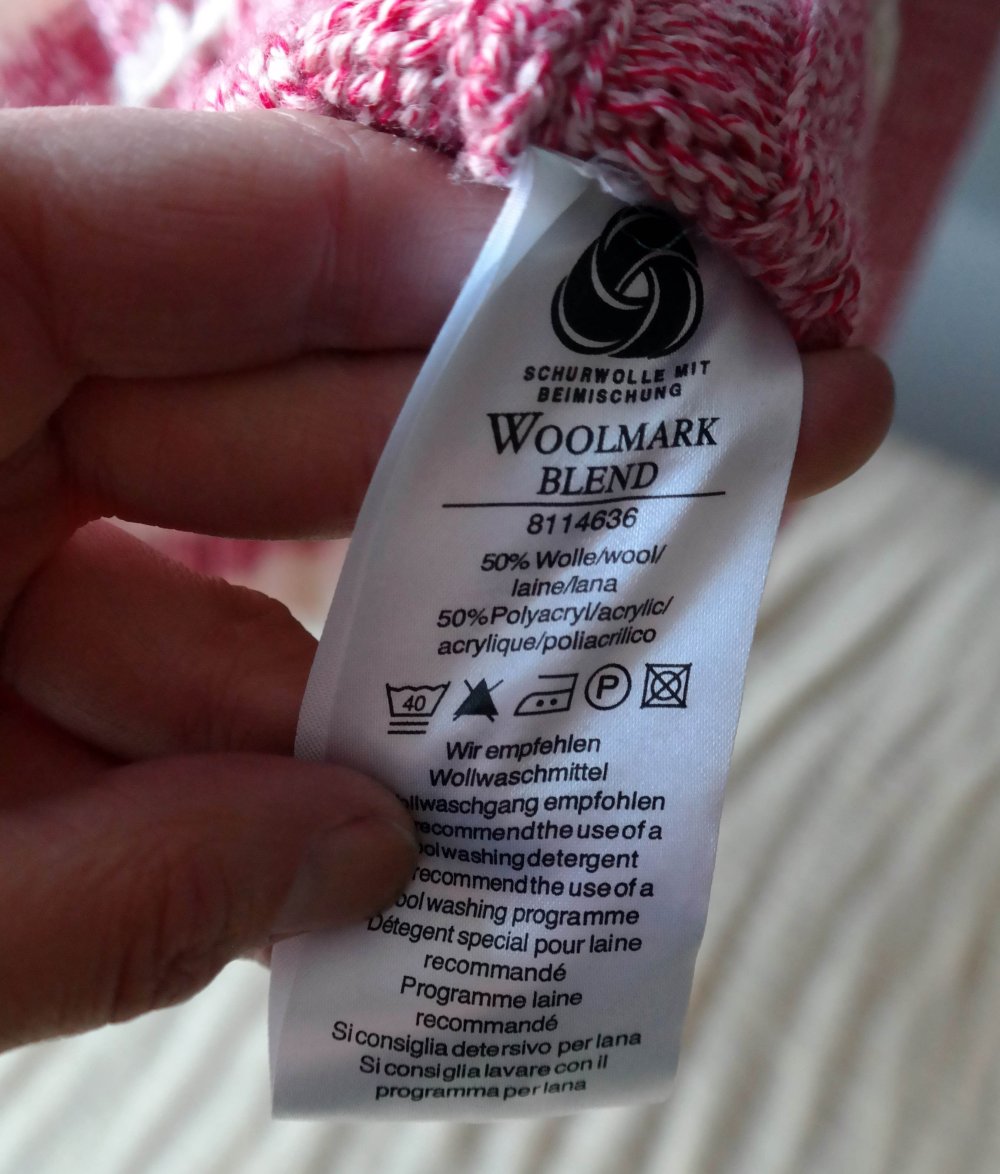 Wollpullover Strickpullover rosa Rollkragen Rollkragenpullover rosa weiß Schneeflocke 36 38 S M