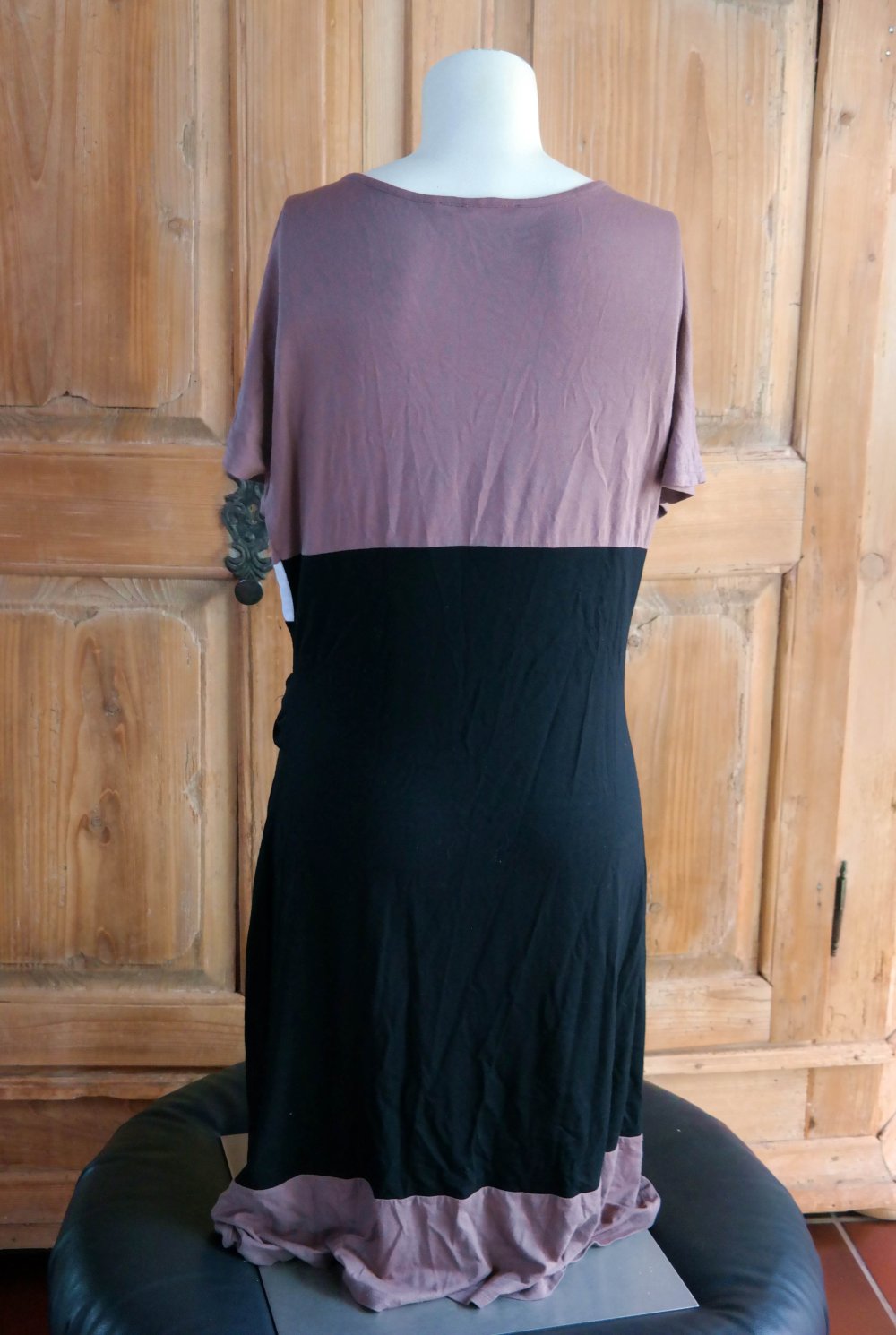 Guess Marciano Shirtkleid Knoten geknotet weiß schwarz 40 L