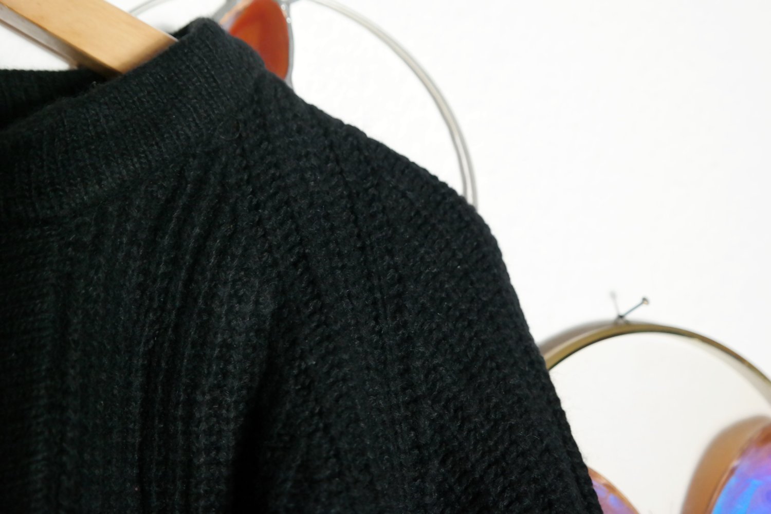 Delicatelove Strickjacke schwarz Wolle Kaschmir Wolljacke lang Delicate Love L 40