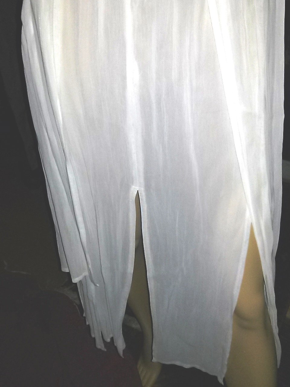 Rock - lang/transparent -von Exclusiv- Gr.36-weiss