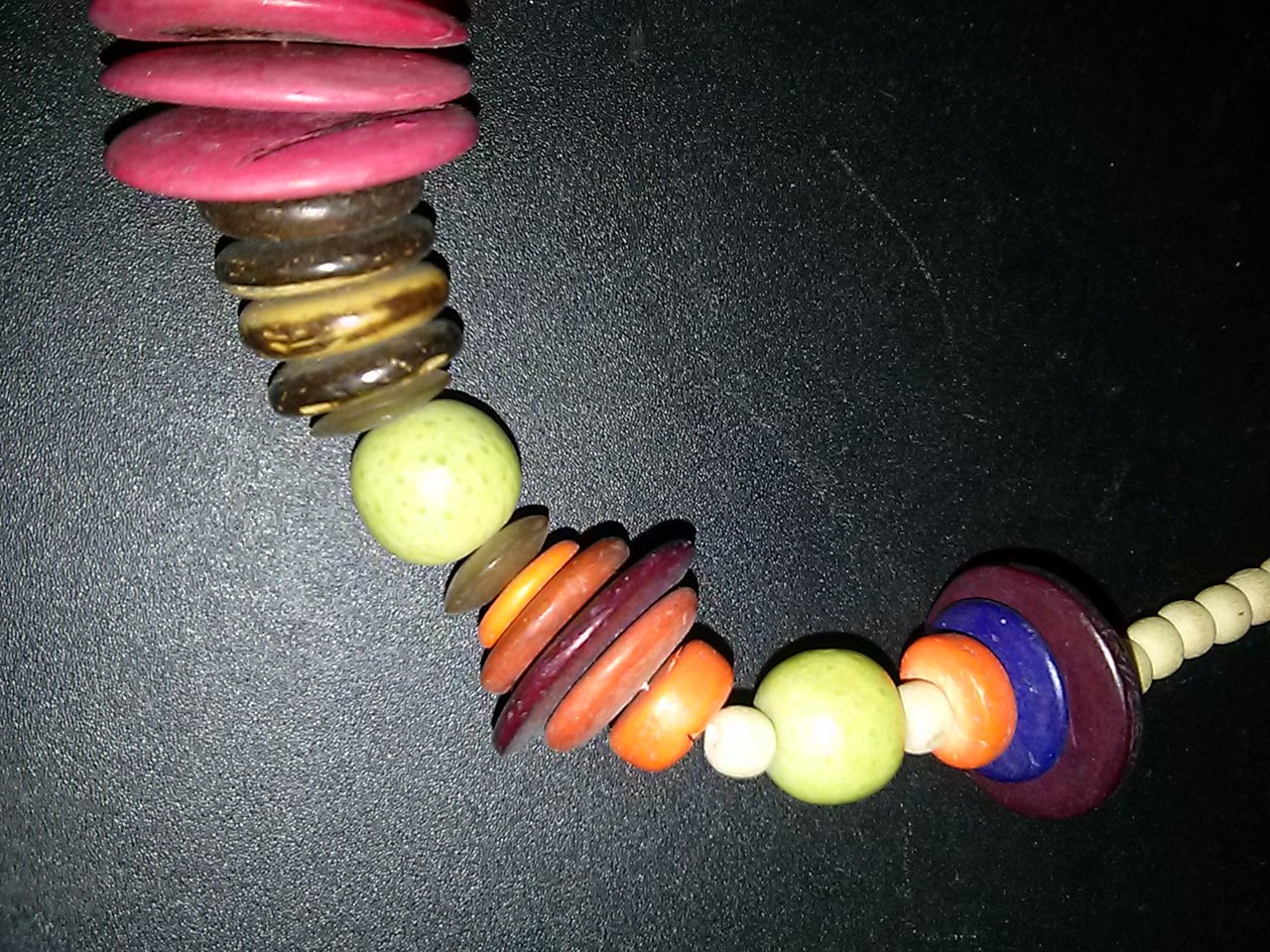 Afrikanische Halskette- Handarbeit - 50 cm