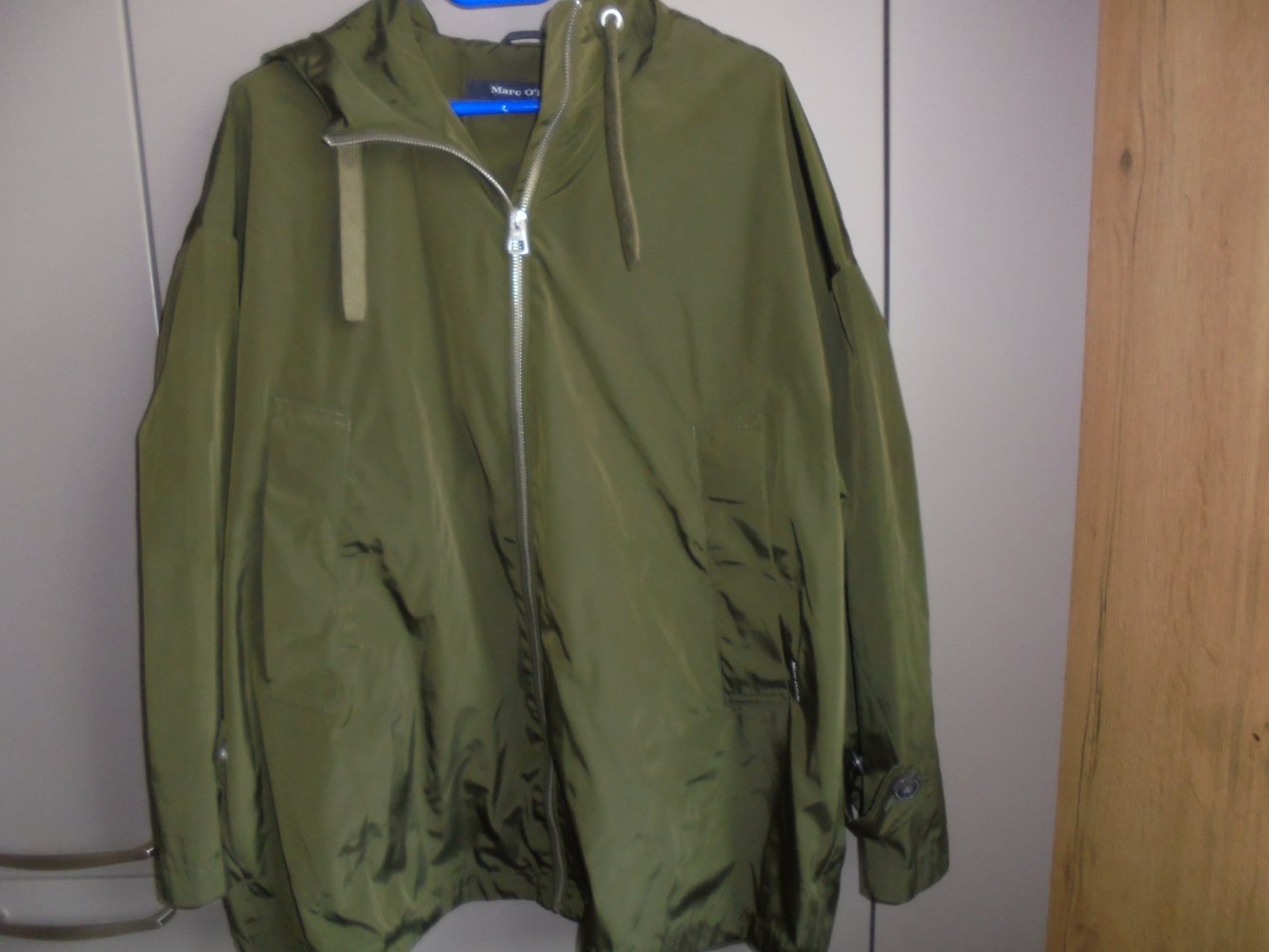 Marc O Polo Damen Windbreaker- Gr.42 grün Regenjacke mit Kapuze