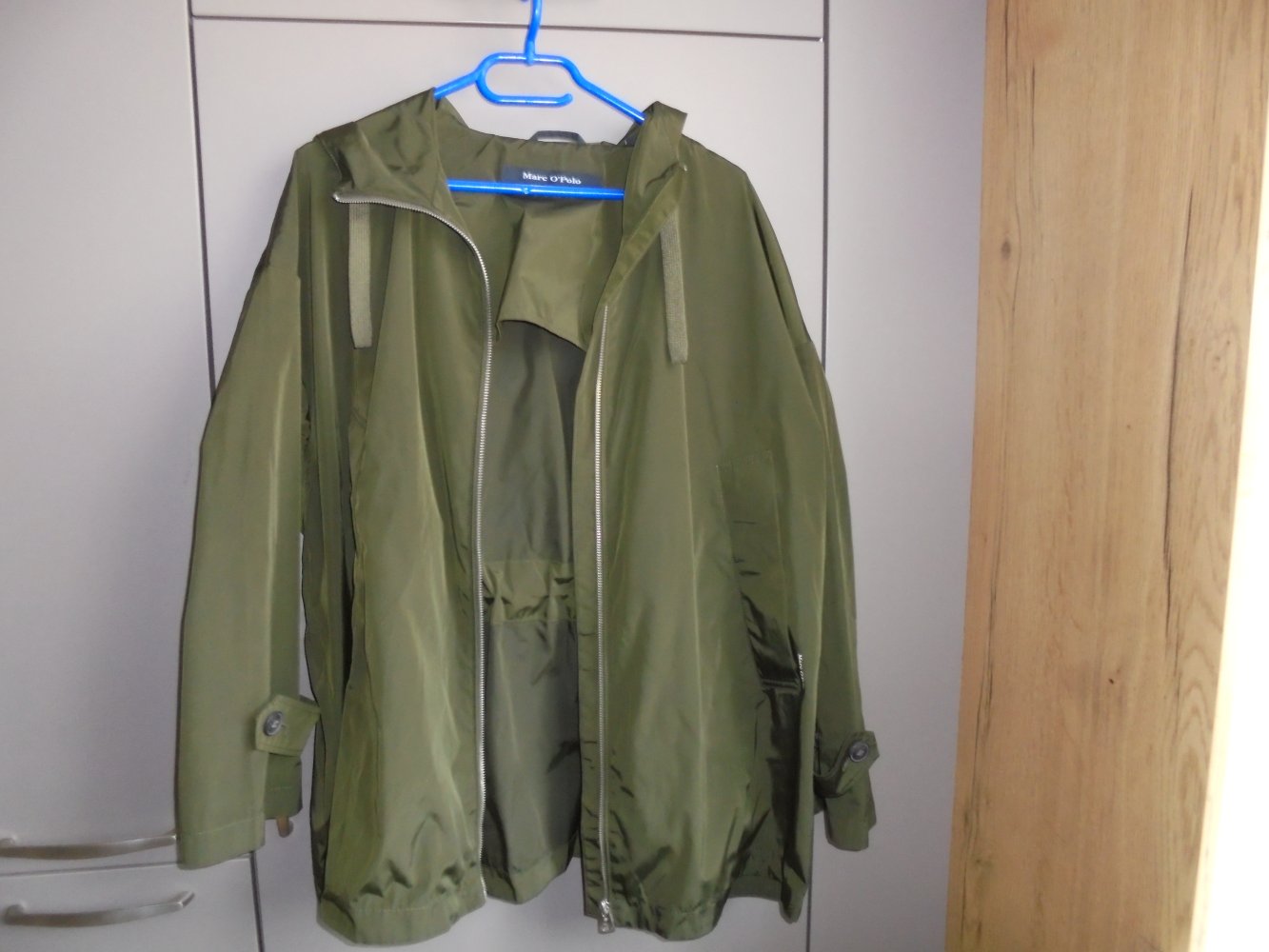 Marc O Polo Damen Windbreaker- Gr.42 grün Regenjacke mit Kapuze