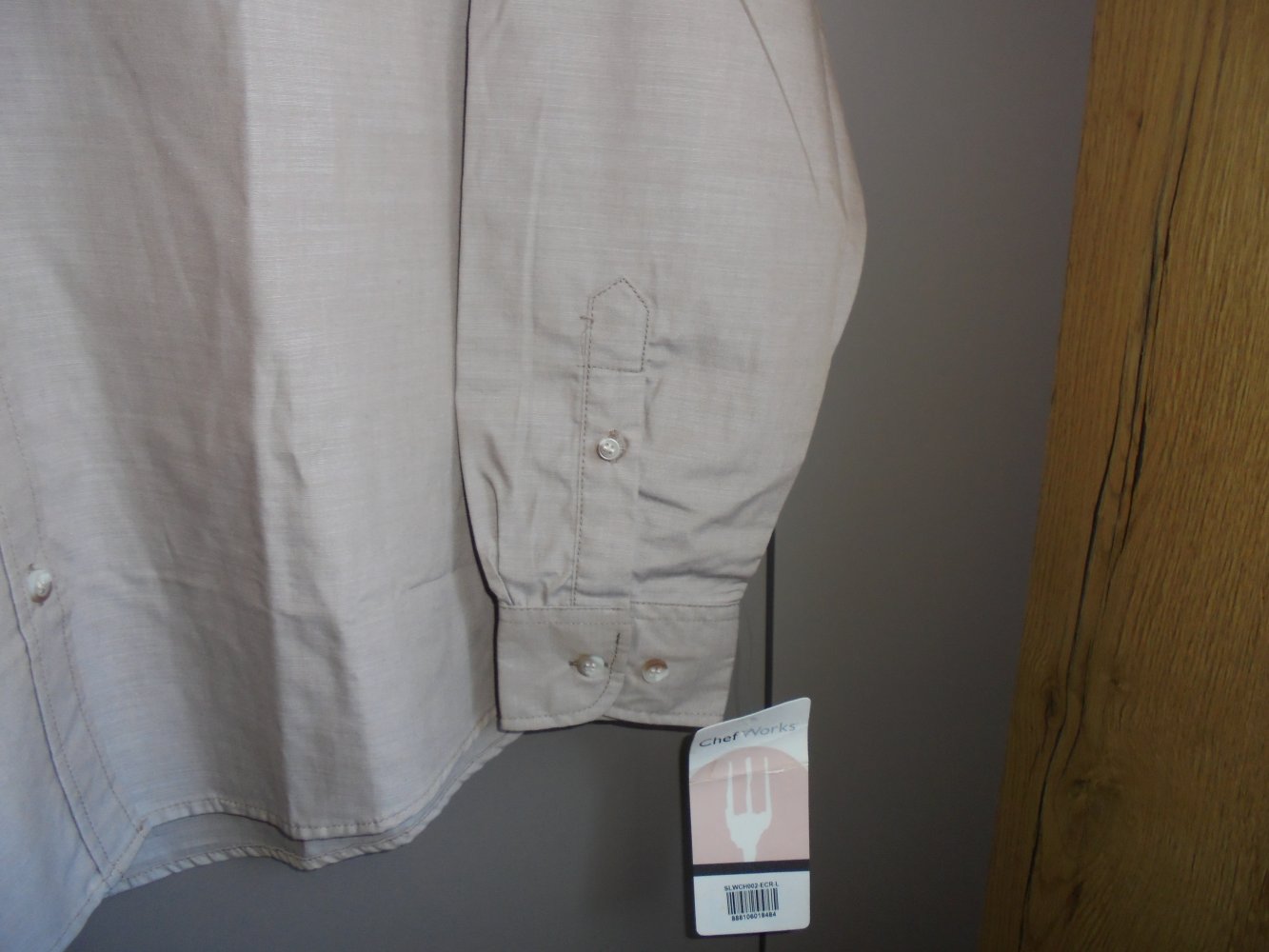 NEU: Damen Bluse beige Gr. L langarm von Chef Works