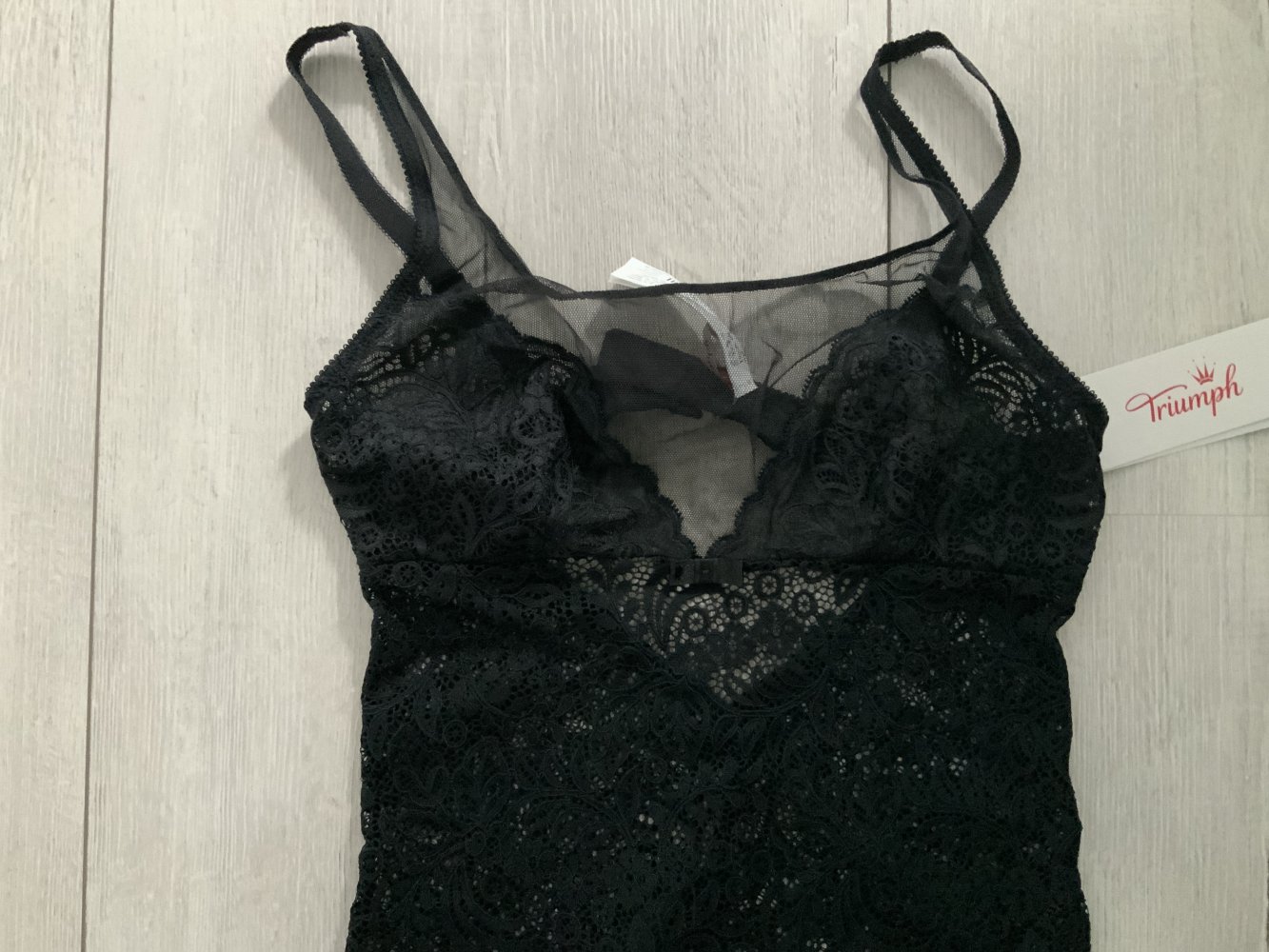 Schwarzer Spitzenbody gr. Gr. S / Triumph 