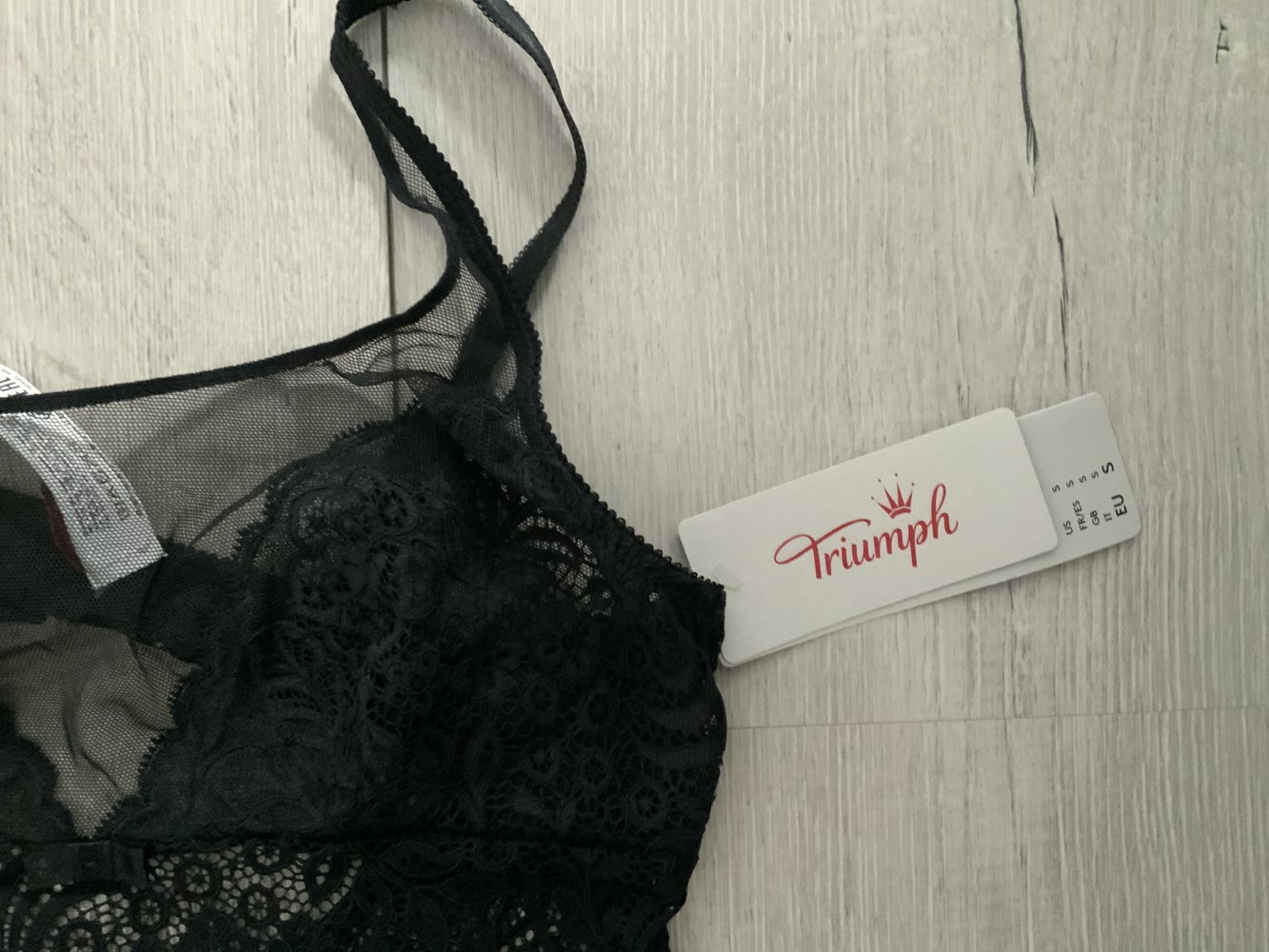 Schwarzer Spitzenbody gr. Gr. S / Triumph 