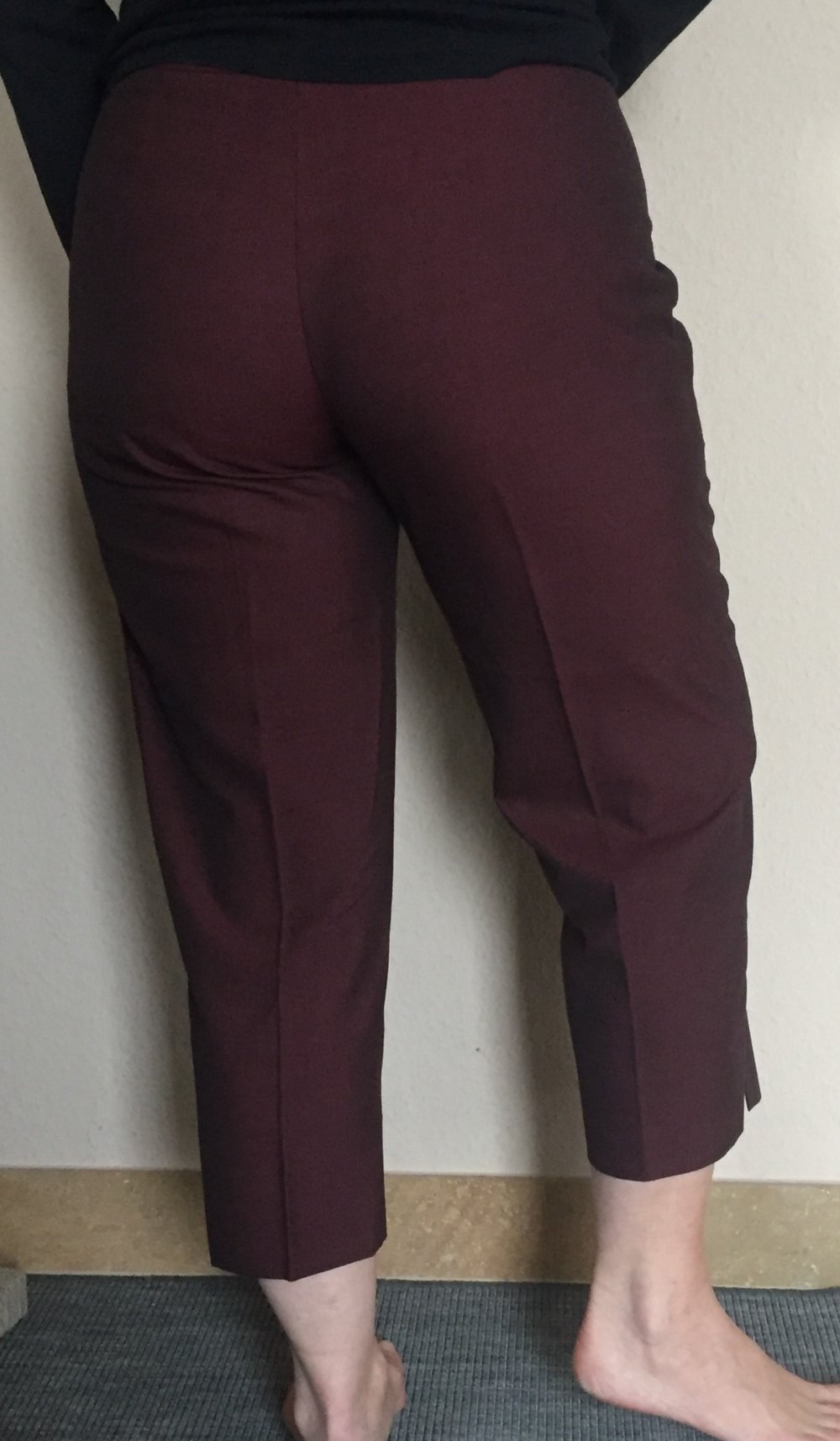 Miss H 7/8 Stiefel Hose Gr.L Bordeaux Farben leicht glänzend