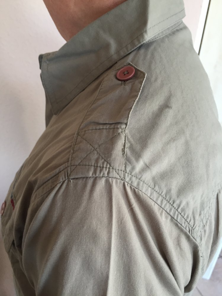Maver Boy Scout Hemd kurz Arm Gr.M mit Druckknöpfen