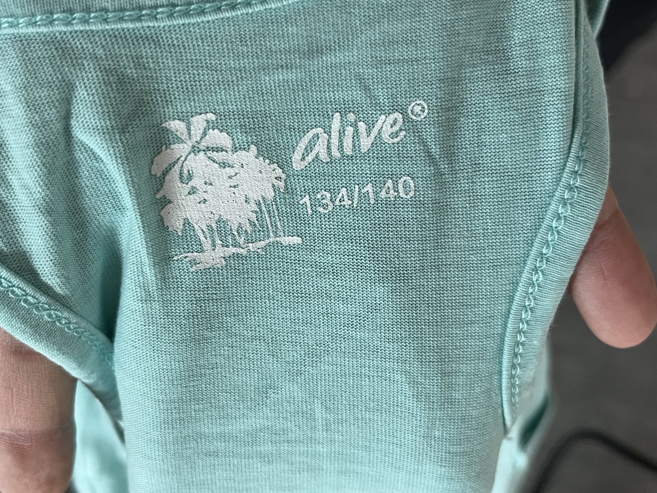 3 leichte Kleider von Alive Gr.134/140 blau pink türkis, Mitte raffbar, Ringerrücken