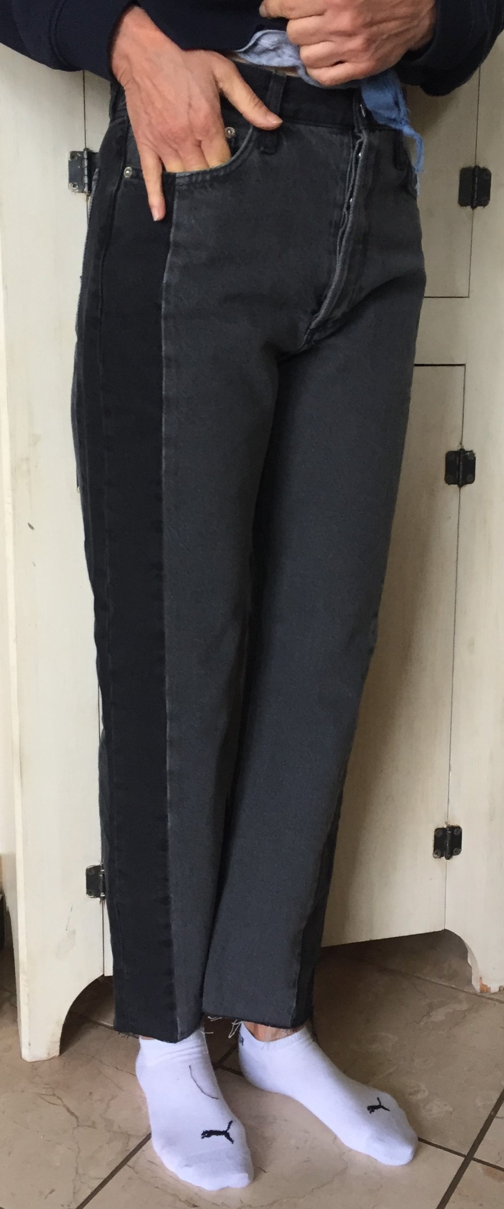 MNG Mango Denim High Waist Jeans Gr.38 weiter Schnitt