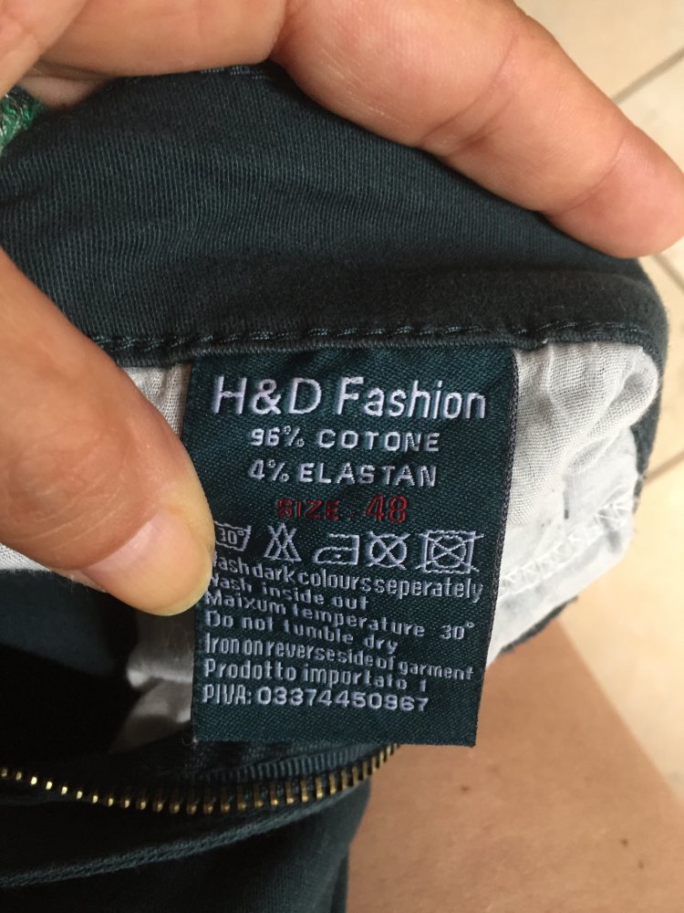 2 H&D Fashion Straight Leg Jeans Gr.L creme / grün schmal geschnitten