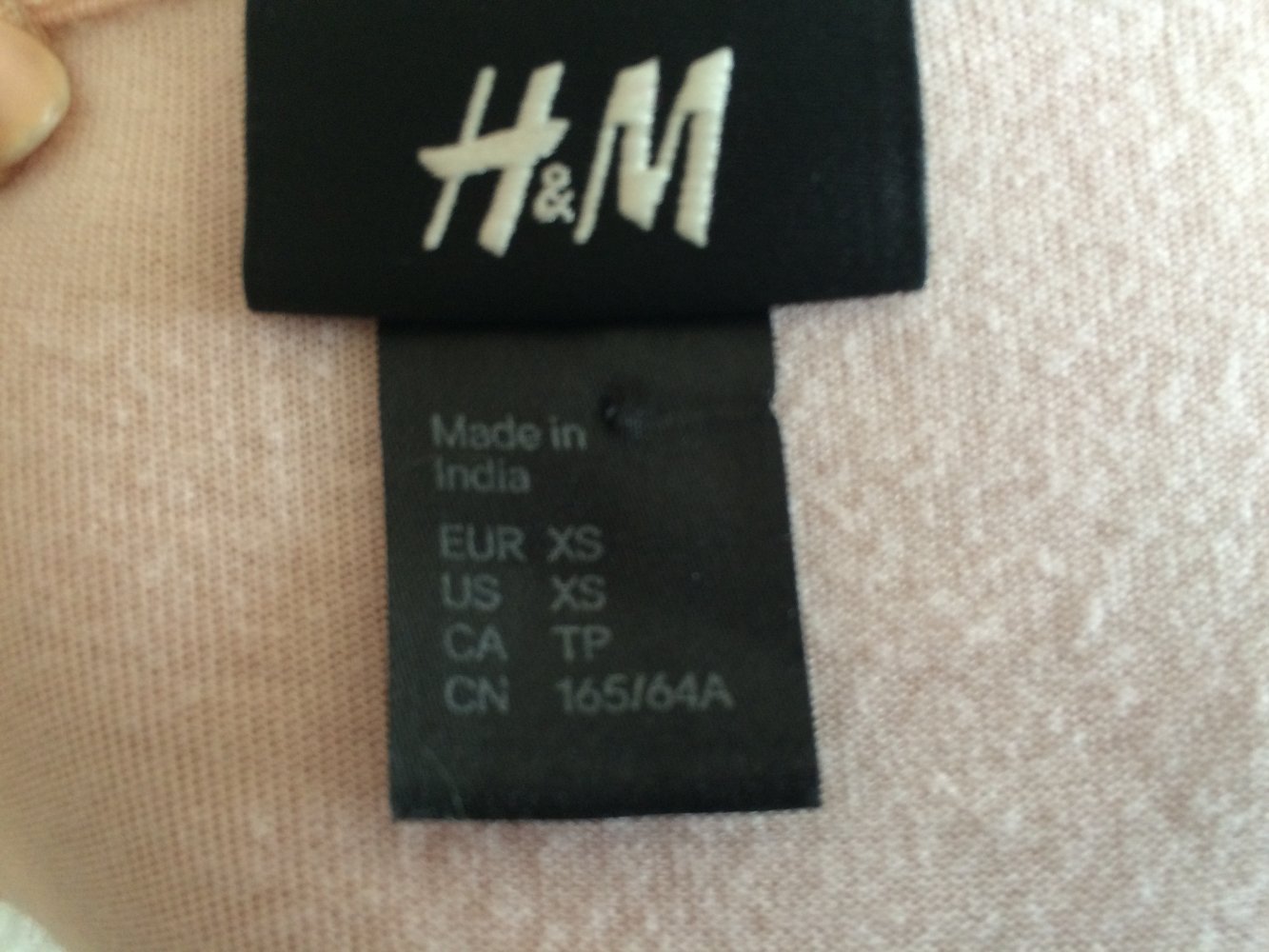 H&M Sommer Kleid Gr. S Apricot Pastell mit Perlenstickereien