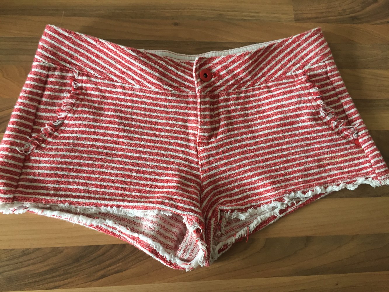 Calzedonia Super Mini Frottee Shorts Gr.S rot weiß gestreift