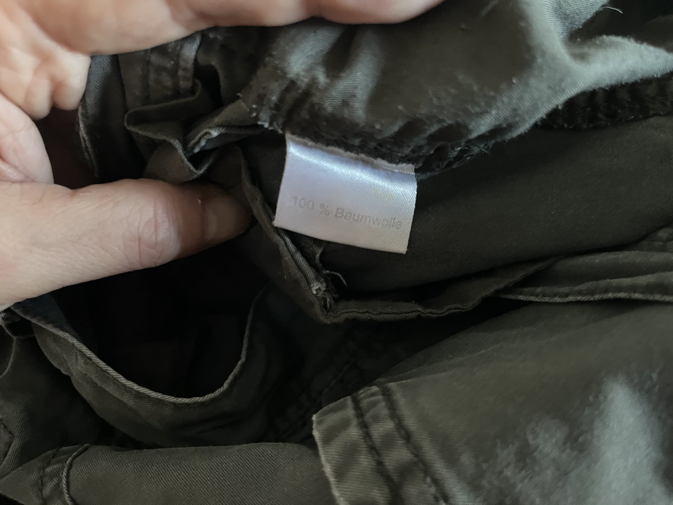 Carne Cargo Shorts Gr.48 Khaki aus Baumwolle