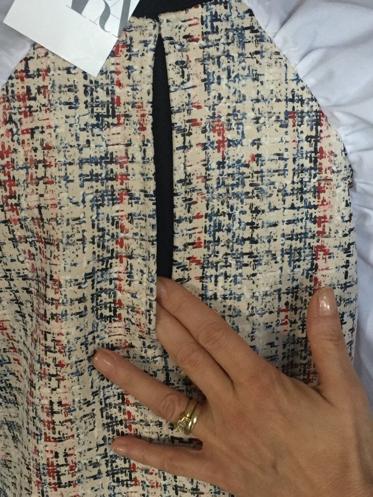 Zara Bluse Material Mix Bluse Gr.XS Neu mit Etikett
