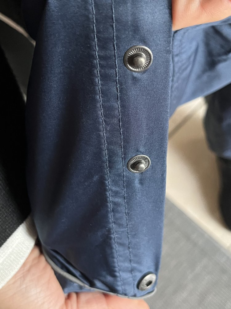 Crane Regenhose Navy Gr. 134/ 140 mit Druckknöpfen am Saum