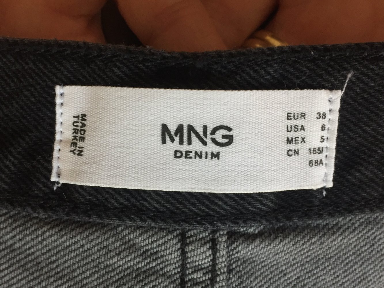 MNG Mango Denim High Waist Jeans Gr.38 weiter Schnitt