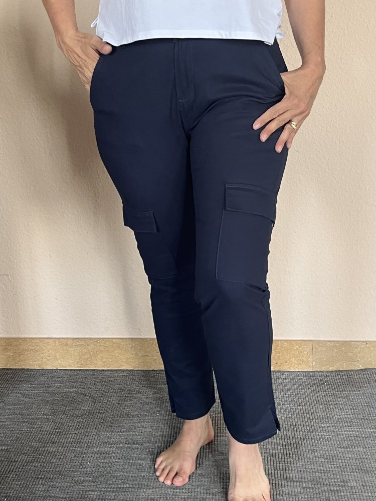 Up 2 Fashion Chino Cargo Hose Gr.40 Neu mit Etikett Navy
