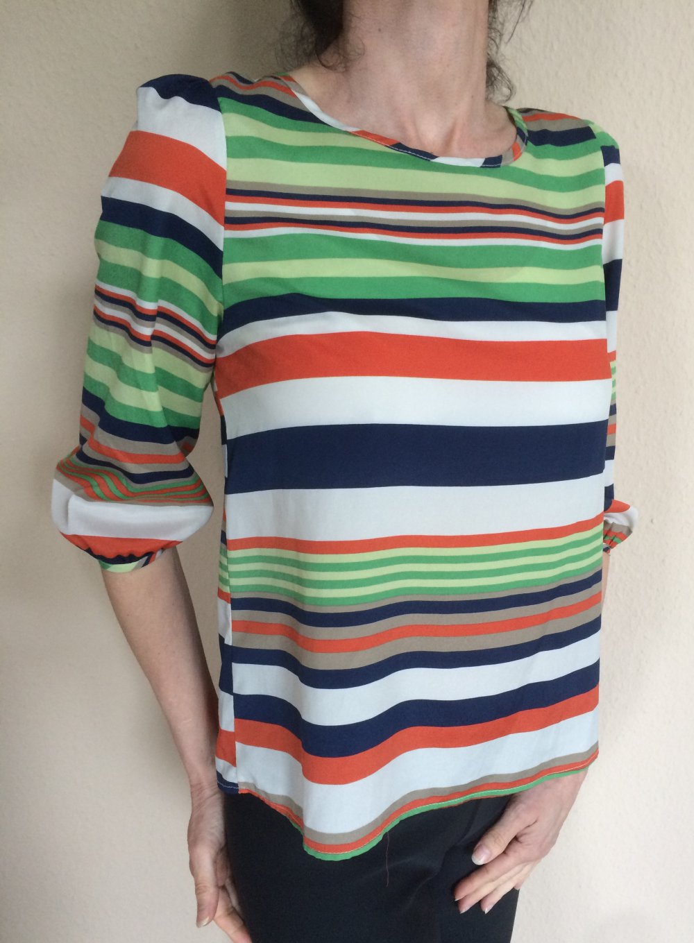 Charlotte Russe USA Chiffon Bluse Gr.S mit schönem Rücken
