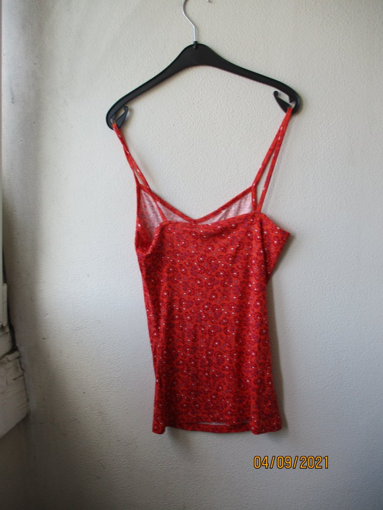 Top von TU,rot/weiß, Größe 10 (38) - neu -