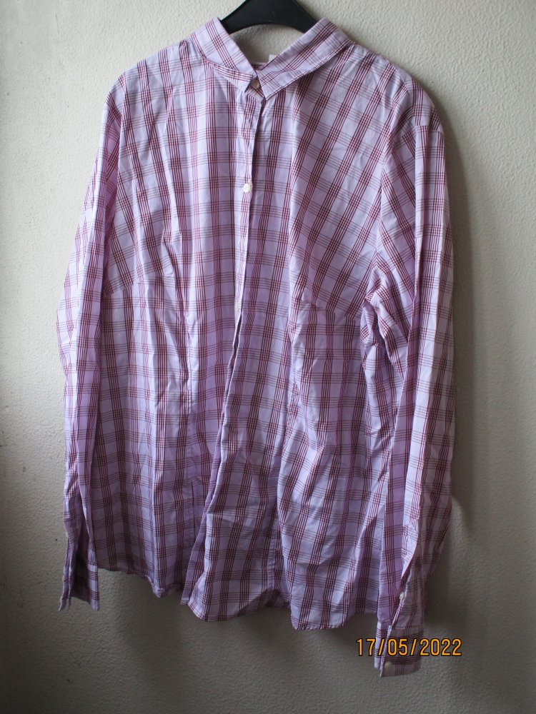 Bluse von Schiesser, rot/weiß, Größe 46