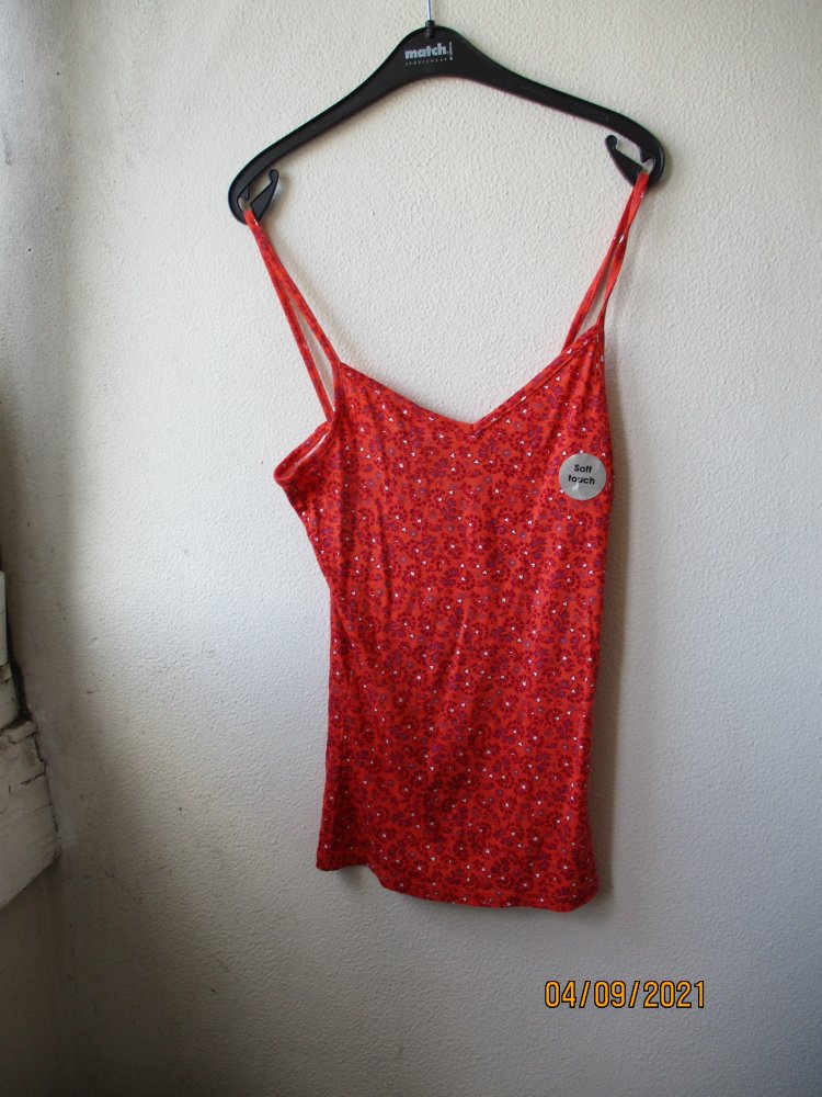 Top von TU,rot/weiß, Größe 10 (38) - neu -