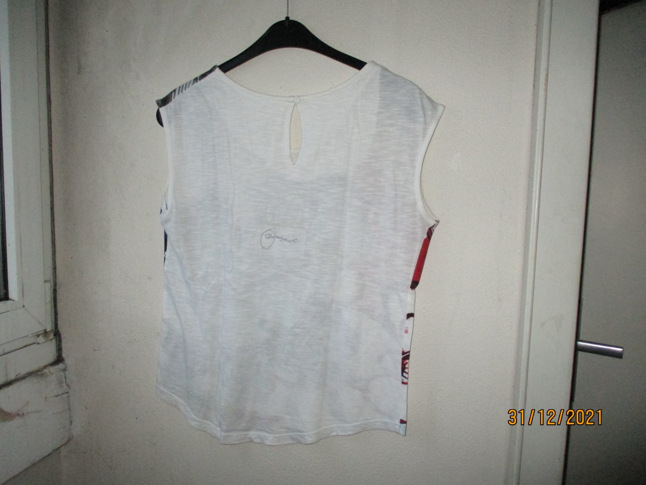 Shirt von Desigual, weiß/bunt, Größe S