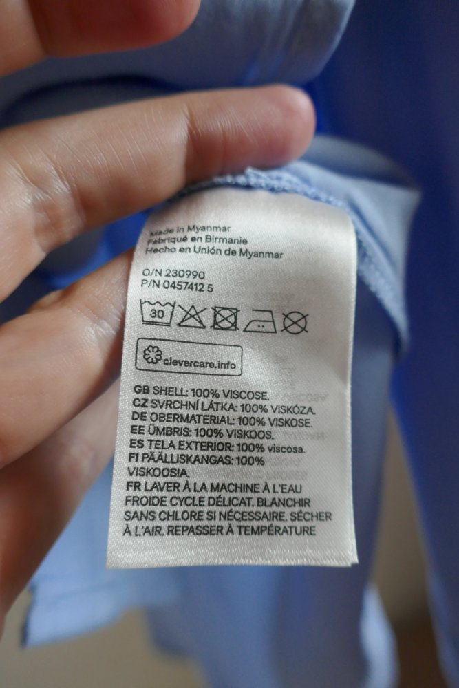 Oversize Bluse hellblau