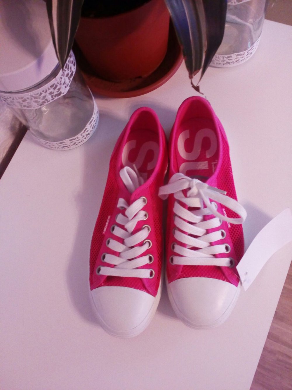 NEU mit Etikett! Superdry Damen-Sneaker Gr 40 Pink Sommer Shoes Fashionistas